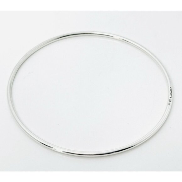 Tiffany & Co Wire Bangle Stacking Bracelet in Sterling Silver AUTHENTIC - Picture 1 of 6